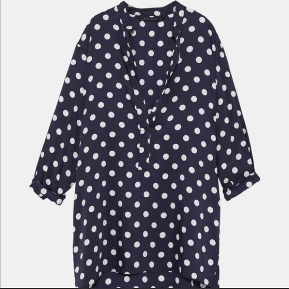 Zara Polka Dot Tunic - Picture 6 of 8